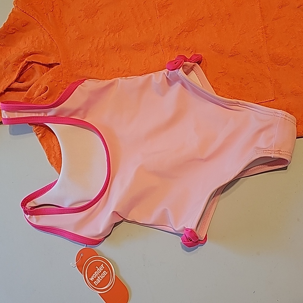 Wonder Nation Toddler Girls Swimsuit / Coverup Size 2T - Picture 5 of 8